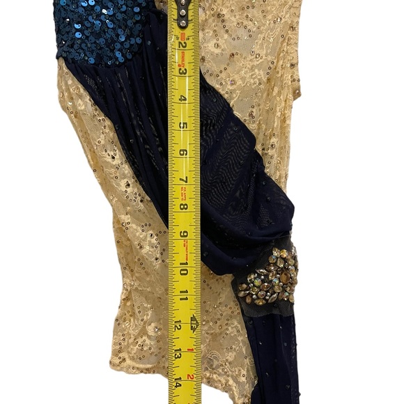 Reverence White & Blue Dance Dress Like New Condition - Picture 3 of 12